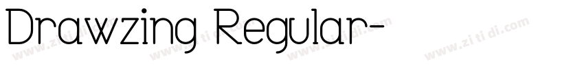 Drawzing Regular字体转换